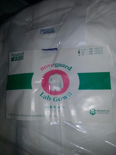 NovoGuard Lab Gown with Snaps Novocol Plus  25 pieces box