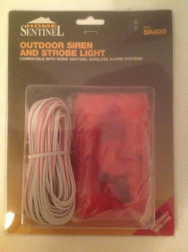 NEW Home Sentinel SR400 Outdoor Siren And Strobe Light