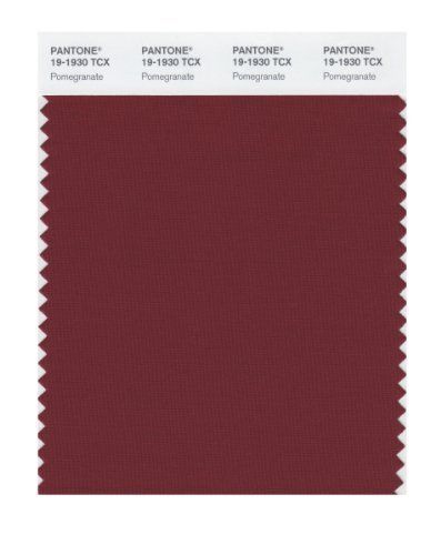 Pantone 19-1930 TCX Smart Color Swatch Card, Pomegranate