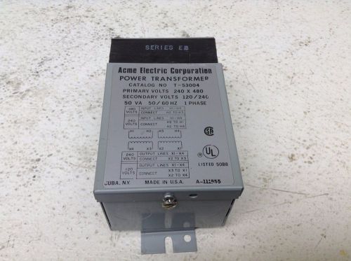 Acme T-53004  50 VA Power Transformer Single Phase 0.050 kVA T53004