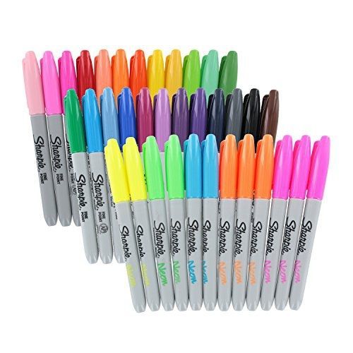 Sharpie permanent markers, fine point, assorted colors, pack of 36 for sale