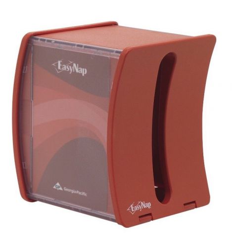 GEORGIA-PACIFIC 54522 Napkin Dispenser, Red, Counter Top, Lot Of 6