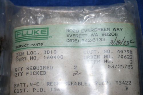 FLUKE PART NUMBER 70622  recharceable battery 9.6v