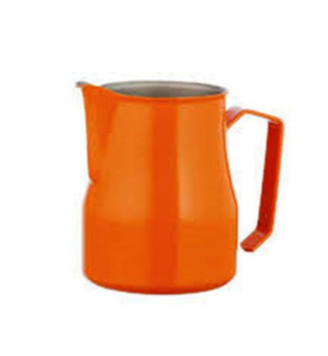 MOTTA ORANGE Tefllon Milk Pitcher Jug No1 Barista ,cappuccino late art  0.75 lit