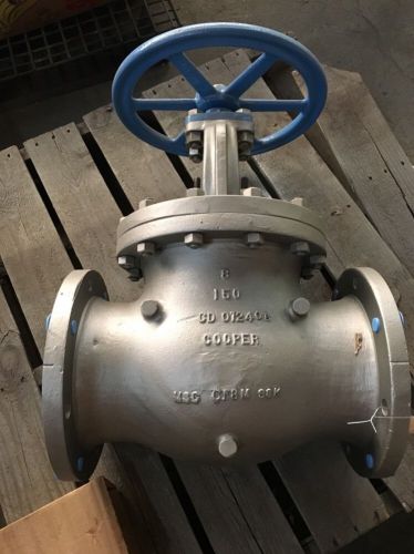 New - 8&#034; 150# Flanged CF8M (SS) Globe Valve, Cooper Valve.