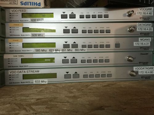 5 x Scientific Atlanta QAM Modulator Model D9476 &amp; D9477-1~FREE SHIP