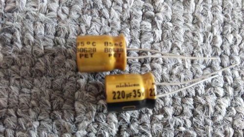 JAPAN 10PCS Nichicon  FW 220uf 35V 220mfd Audio Capacitor for audio cap hifi diy