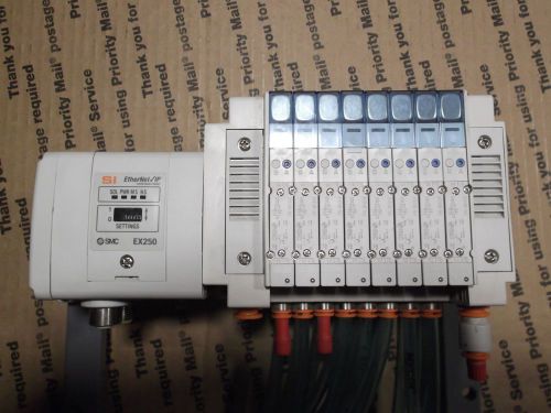 SMC EX250-SEN1 ETHERNET MANIFOLD WITH 8 SY3100-5U1 VALVES