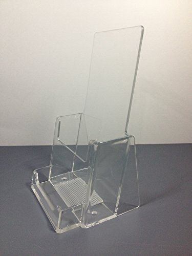 T&#039;z tagz clear acrylic brochure holder with business card holder for sale