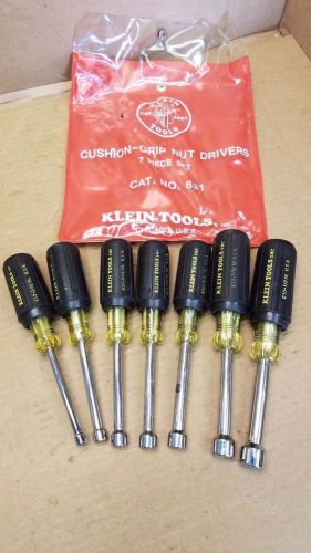 KLEIN TOOLS 631 Cushion-Grip Nut-Driver Set 7 Pcs