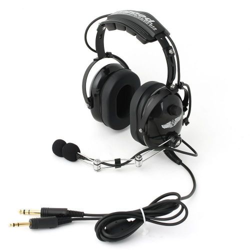 Rugged Air RA200 Black General Aviation Pilot Headset