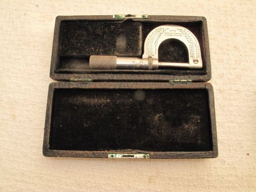 VTG BROWN &amp; SHARPE #10 MICROMETER W/ ORIG CASE PROVIDENCE RI