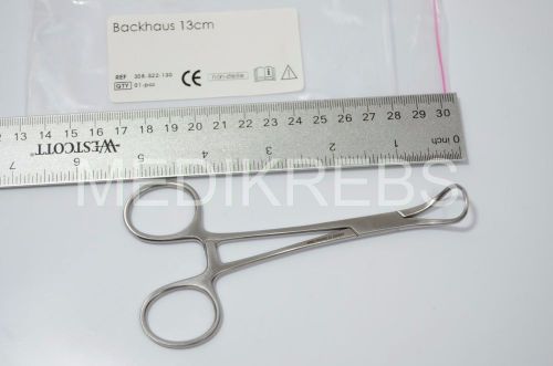 Backhaus Towel Clamp &#034;KREBS&#034; 13 cm German Steel