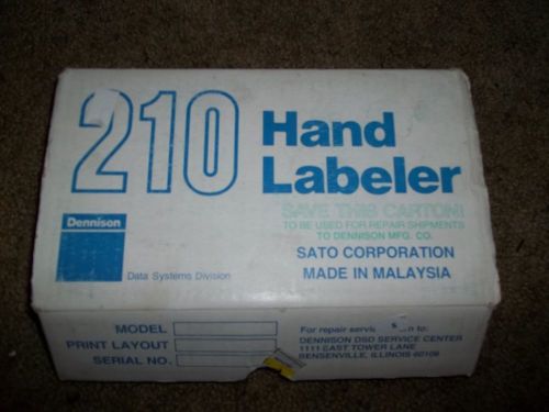 DENNISON 210 HAND LABELER