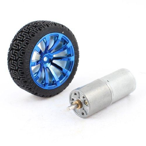 24RPM 12V Gear Box N20 DC Motor + Tire Wheel for Remote Control Car