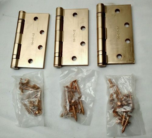 NEW Qty:3 Hager Standard Duty Bearing Hinges BB1279 009957 US10 4-1/2x4-1/2&#034;