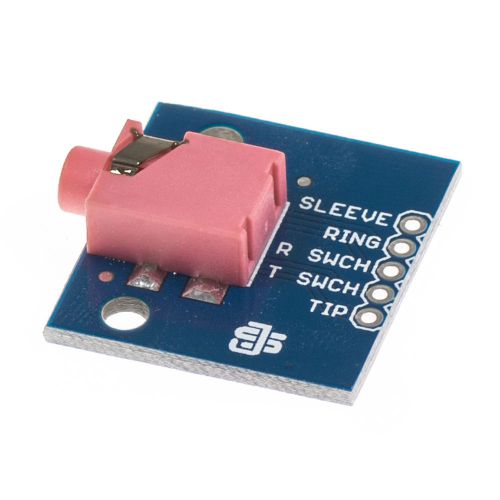 Audio Jack 3.5mm Breakout Board - Pink