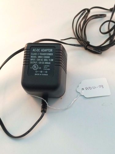 AC-DC MW41-1200600 Class 2 Power Supply 12V .6A  AC adapter