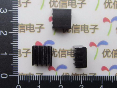 10PCS Black 8.8*8.8*5MM Aluminum Heatsink Heat Sink Thermal Pad Transfer Blade