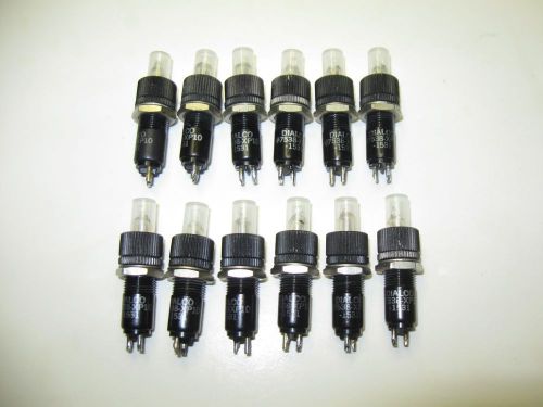 (12) DIALCO Neon Panel Mount Indicator Pilot Lights