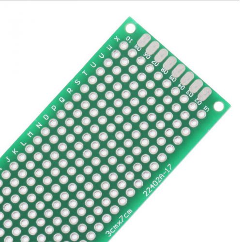 2x Double Side Prototype PCB Bread Board Tinned Universal 30x70mm FR4 HPT