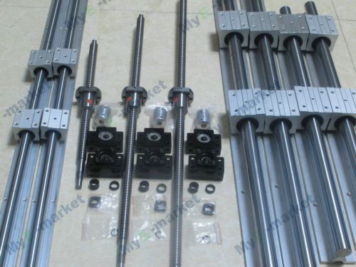 Ballscrew rm1605-400/850/900+3sets sbr rails and blocks + 2bk/bf 12 +3cable drag for sale