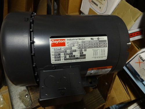 DAYTON INDUSTRIAL MOTOR 3/4HP 208/230/440 VOLT 3 PHASE TEFC 56H FRAME