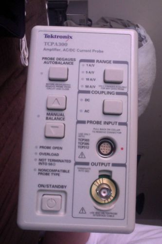 Tektronix TCPA300 current probe amplifier with cable