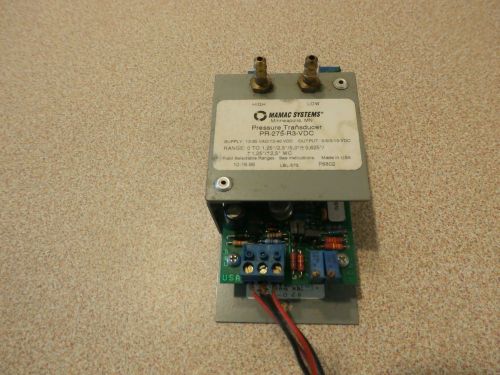 MAMAC PRESSURE TRANSDUCER PR-275-R3-VDC