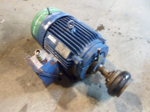 Siemens 25hp premium motor #91737 fr:284t 460v 1765:rpm 3ph used for sale