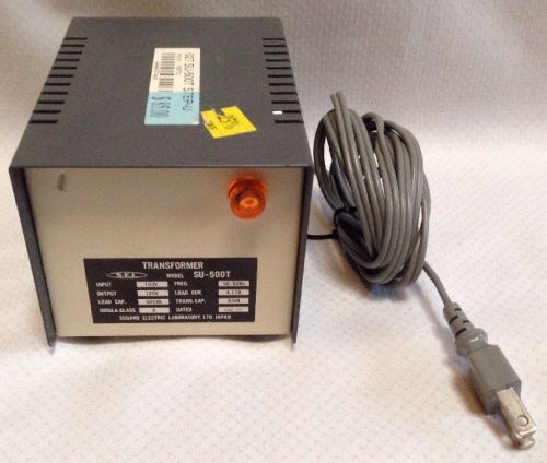 Sugano Transformer SU-500T 500 VA Capacity Input 100 Volts/Output 120 Volts VG