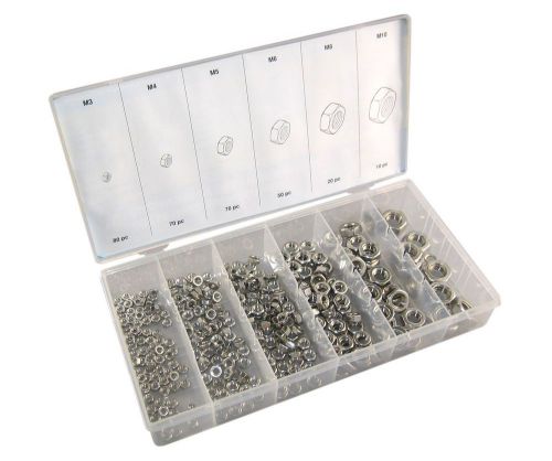 300 Pcs Stainless Steel Hex Head Nuts Assortments Kit Set Hardware Tools