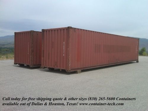 40&#039; std steel cargo ocean shipping storage containers, conex boxes / dallas, tx for sale