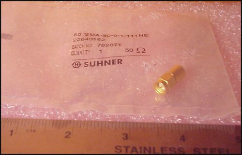 lot of 10 - Suhner SMA termination DC - 18 Ghz , 50 ohm, 1 Watt, New, Terminator