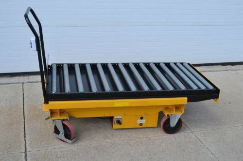 Vestil CART-1000-WD-DC Steel Single Scissor Cart, Hydraulic, 12V, 1000 lb. Capac