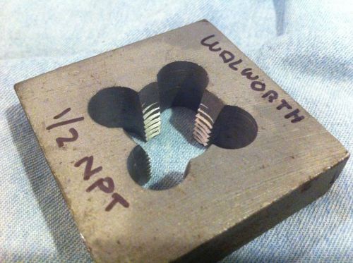 Walworth 1/2  &#034; npt  die 2 3/8 &#034; diameter  machinist taps n tools for sale