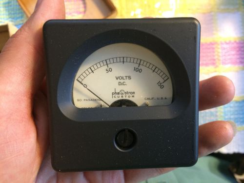 Vintage nos phastron dc volts meter 0-150 nib brand new custom gauge for sale