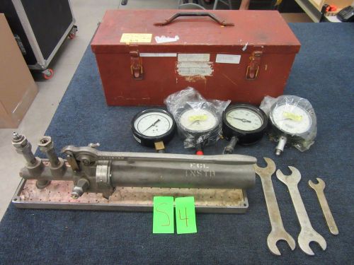 ASHCROFT HYDRAULIC PRESSURE TESTER GAGE 10000 PSI PORTABLE 1327 BG-101A USED