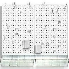 Symmetry by Dorman 26 PIECE Peg Board Value Pack Hooks Bins and Holders NEW