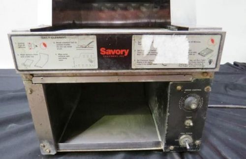 &#034;MERCO SAVORY-RT2US&#034; H.D. COMMERCIAL S.S. COUNTER TOP CONVEYOR BUN TOASTER