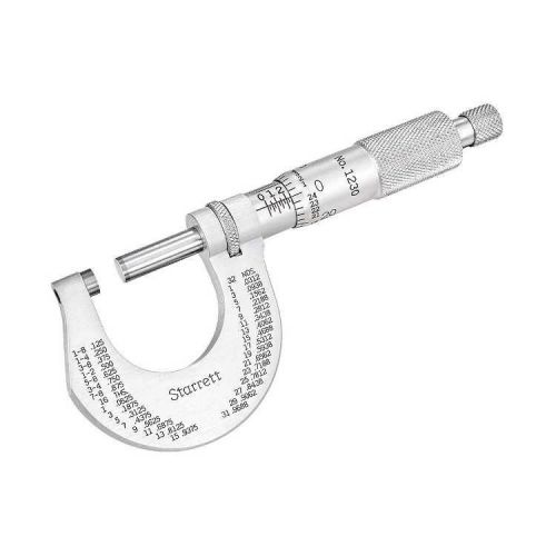 Starrett Outside Micrometer No. 1230 Series