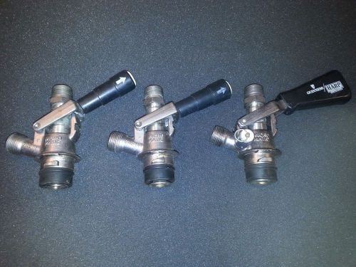 LOT OF 3 MICRO MATIC KEG BEER COUPLER