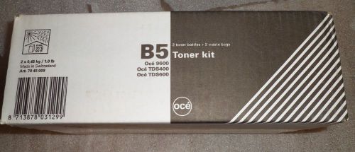 Oce B5 toner Oce 9600 TDS 400 600 2 bottles B525001843 Free S&amp;H