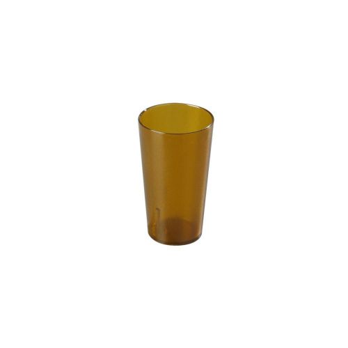 Carlisle 521613 Stackable 16 Oz. Amber Tumbler - Dozen