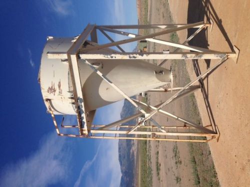 Large feed bin on legs