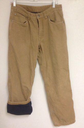 DULUTH TRADING CO Fleece Lined Heavy Duty Work Pants 32 X 32