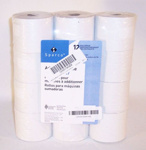 Sparco Adding Machine Rolls Pack of 12 Rolls