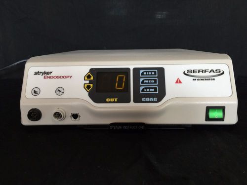 Stryker Endoscopy Serfas Console-115 RF Generator