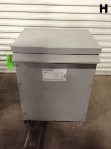 Siemens 3f3y030 30 kva transformer hv 480 lv 208/120 dry type transformer for sale