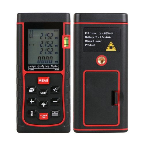 60m/197ft Mini Digital Laser Distance Meter Range Finder Measure Diastimeter